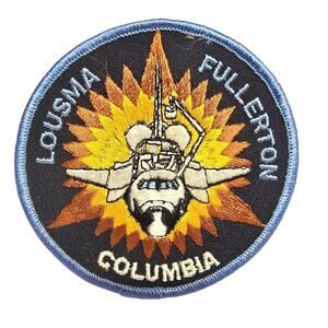 NASA Columbia Space Shuttle Fullerton Lousma Embroidered Patch P263D2